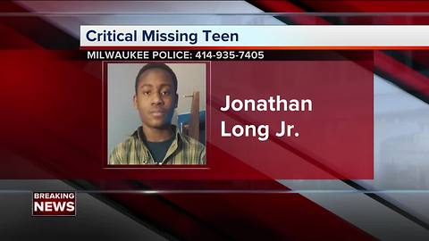 Police ask for public's help to find missing Milwaukee 17-year-old Jonathan Long Jr.