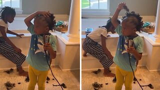 Mom Catches Son Shaving Head On His Birthday