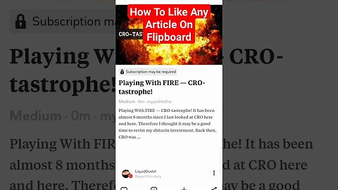 How To Like Any Article On Flipboard #shorts #flipboard #howto #tutorial