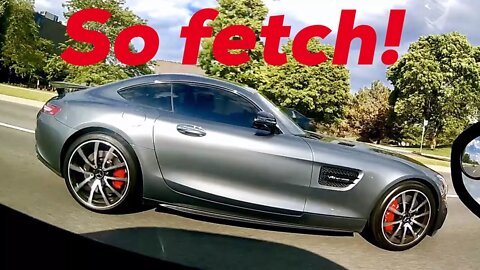 The Mercedes Benz AMG GT coupe is so fetch!