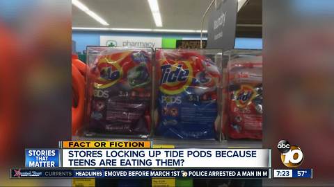 Tide PODS locked up to prevent kids from eating them?