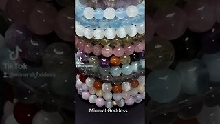 Gemstone Bracelets High Vibration Therapeutic Jewelry Aquamarine Rose Quartz Selenite Bracelets