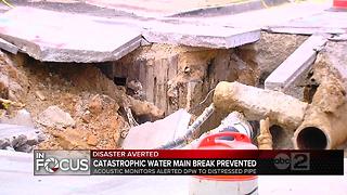 Acoustic monitors help DPW avert "catastrophic" water main break