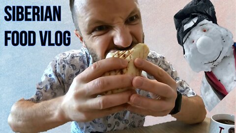 I buy and eat Siberian street food. Vlogger from Siberia. Russia