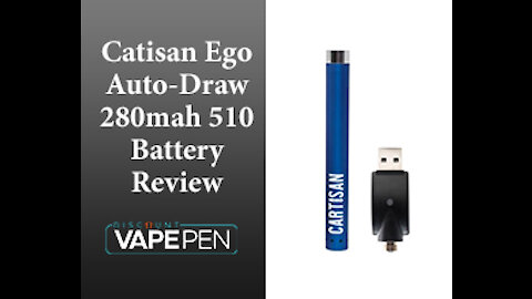 Cartisan Auto-Draw 280mAh 510 Vape Battery Unboxing