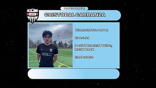 Cristobal Carranza (Elite S.C NPL 2, 3.19 GPA, Class of 2024)