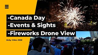 Canada Day 2022 Events Walk And Fireworks Drone View