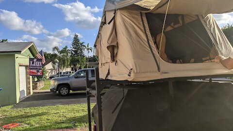 m416 Off-Road Trailer with Rooftop Tent Demonstration