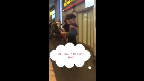 MEETING for the First time in the AIRPORT