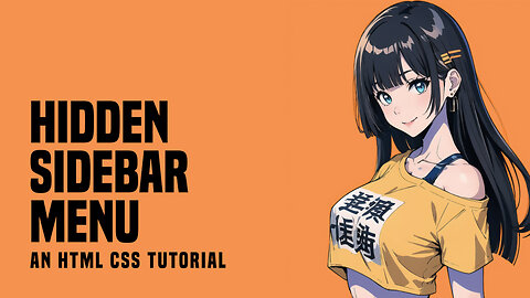 Hidden Sidebar Menu In HTML CSS (No Javascript)