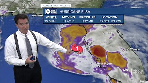 Hurricane Elsa 12 p.m. update Via Denis