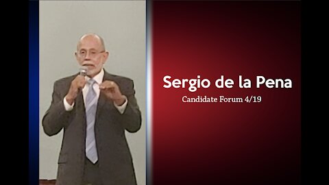 Sergio De la Pena "We need to restore electoral integrity because its been destroyed"