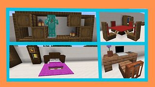 25 Furniture Ideas | Minecraft