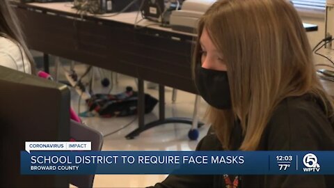 Broward County School District votes to continue requiring face masks in school