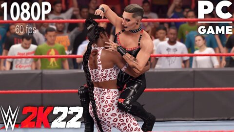 WWE 2K22 | BIANCA BELAIR V RHEA RIPLEY! | Bearhug Iron Woman Match [60 FPS PC]