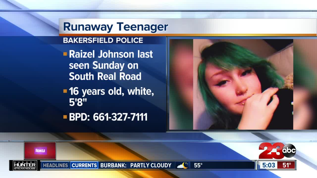 Bakersfield Police Searching for Runaway Teen