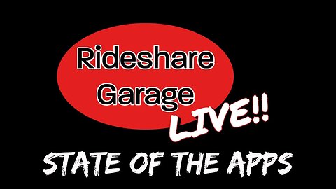 Rideshare Garage LIVE | Uber Driver Lyft Driver