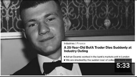 YOUNG BoA BANKER DEAD - 60 HOUR WORK WEEK HEART ATTACKS CONTINUE!