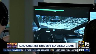 Dad creates video game to teach kids how to drive