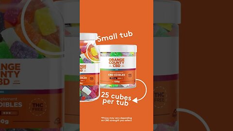 CBD Gummies - Orange County CBD - 15% Off Coupon Code CBD25 - Delivers Worldwide - CBD Edibles