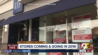 Stores coming and going in 2019