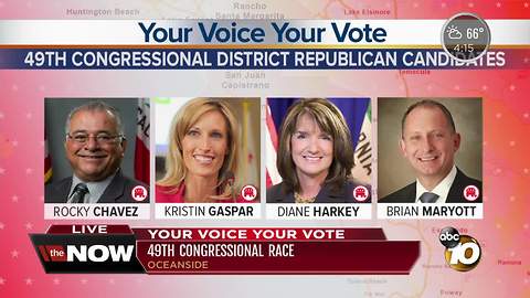 The red, blue battle for San Diego County's 49th Congressional seat