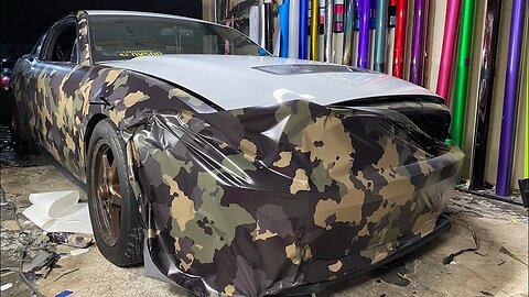 Camo Wrapping A 650HP Shelby Cobra GT500 | Real Time How To Guide