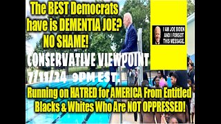THE BEST DEMOCRATS CAN DO IS DEMENTED JOE BIDEN: THEY RUN ON HATE AND VIOLENCE IT HAS TO BE STOPPED