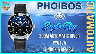 Killer Lume! | Brand New Phoibos Eagle Ray 300m Automatic Diver PY017A Microbrand Unbox & Review