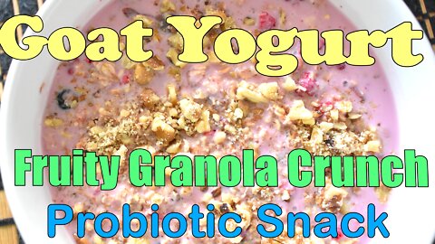 Goat Yogurt Fruity Granola Crunch – Probiotic Snack