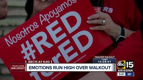 Emotions running high ahead of teacher walkout in Arizona