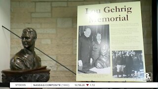 Lou Gerhig bust originally housed at Yankee Stadium being displayed at Werner Park to raise ALS awareness
