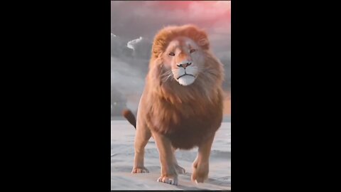 The roar of a lion's roar
