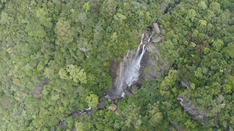 Sri Lankan Beauty - Lovers Leap Falls Nuwara Eliya | 1080p Drone Footage Waterfall - Copyright Free