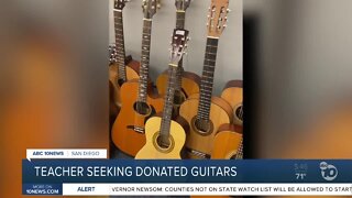 Grossmont H.S. teacher seeking donated guitars for students