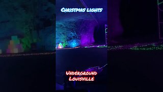 Christmas lights @prepperboss in caves UNDERGROUND the city of Louisville, KY #shorts, #lights