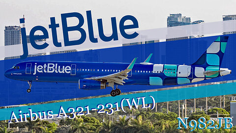 The New look for jetBlue, as first shown by this A321 (N982JB) coming to the skies near you.