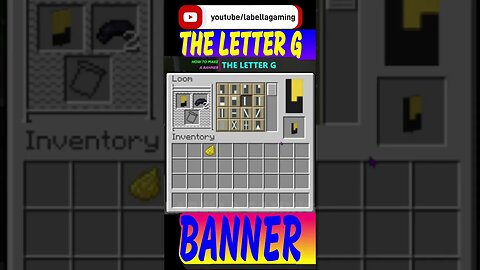 How To Make The Letter G Banner | Minecraft