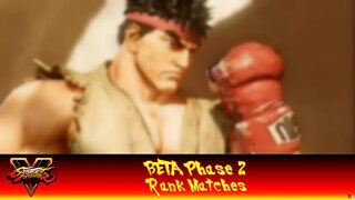 Street fighter 5: BETA Phase 2 - Rank Matches