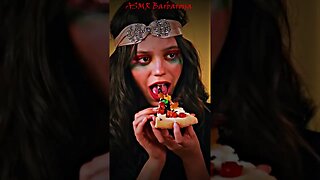 Jenna Ortega tries bizarre pizza flavors you won't believe exist! ASMR MUKBANG