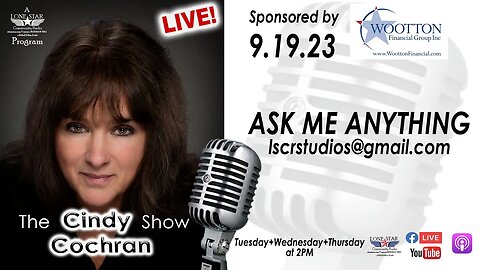 9.19.23 - Ask Me Anything! - The Cindy Cochran show on Lone Star Community Radio