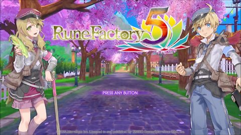 Introduction and Getting Started - Rune Factory 5 Livestream (No Commentary)