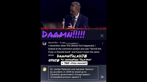 Dr Jordan Peterson (JP) - #DailyDaamn (DiffNews) @DaamnTalk - "Where People Proceed Information"