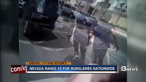 Nevada ranks 3rd for burglaries nationwide