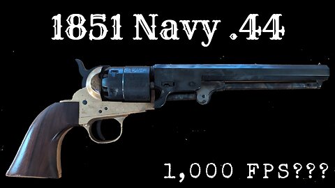 Traditions 1851 Navy .44 Ballistics (Bullet Weight, Velocity, and Energy)