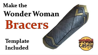 Make the Wonder Woman Bracers out of craft foam