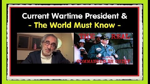 Pascal Najadi DISCLOSURE- Current Wartime President & CIC Donald J.