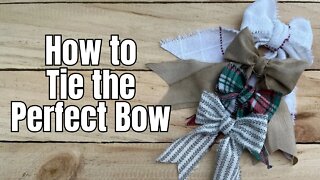 How To Create The Perfect Bow Out Of Scrap Fabric / DIY Tutorial