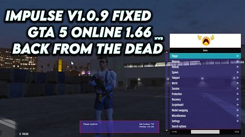 Fixed version of Impulse v1.0.9 Mod Menu (GTA 5 Online 1.66) + download