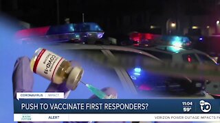 San Diego Supervisor asks for law enforcement vaccinations to begin